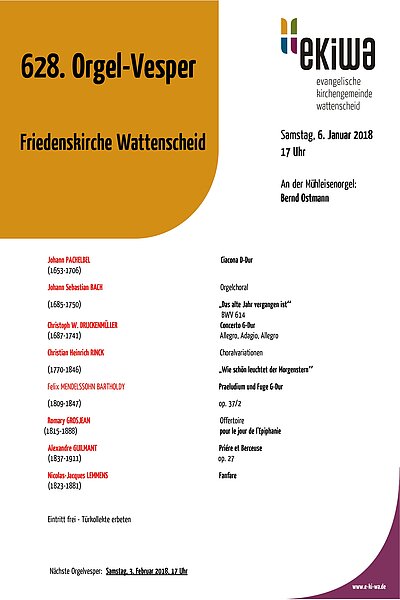 628. Orgelvesper in Friedenskirche